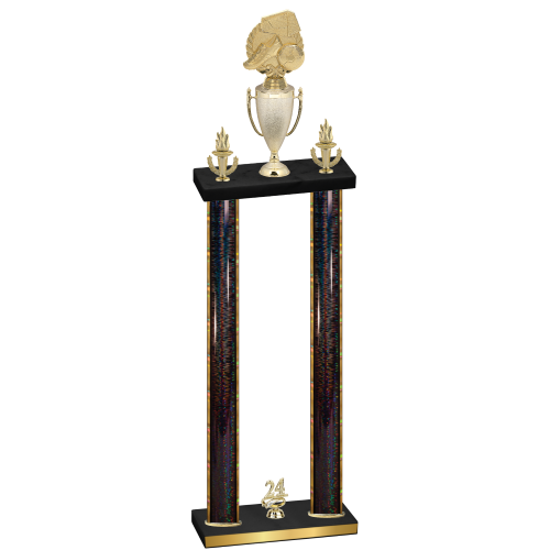 Double Black Glacier Year Soccer Trophy