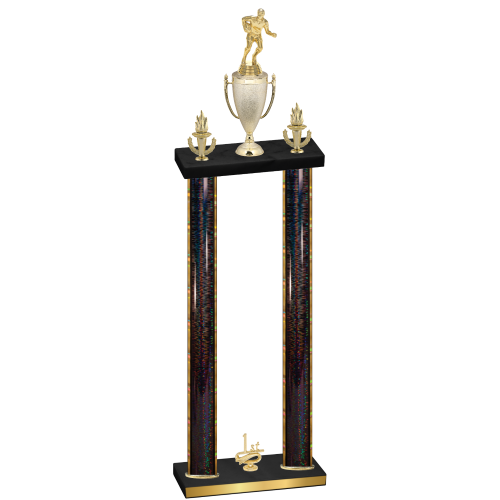 Double Black Glacier First Place Rugby Trophy