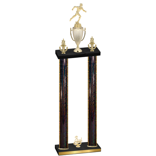 Double Black Glacier Third Place Running Trophy