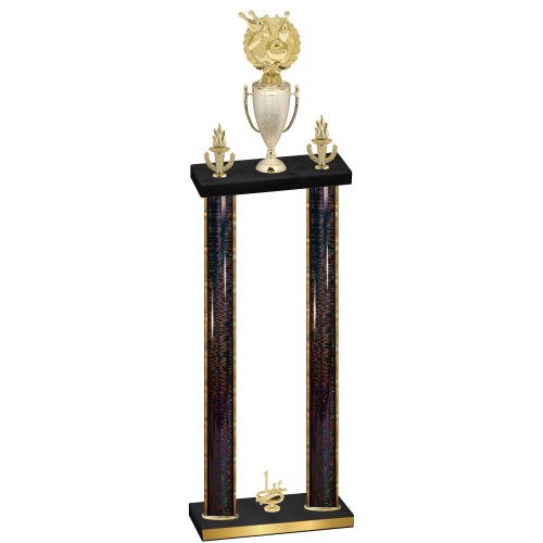 Double Black Glacier First Place Bowling Trophy