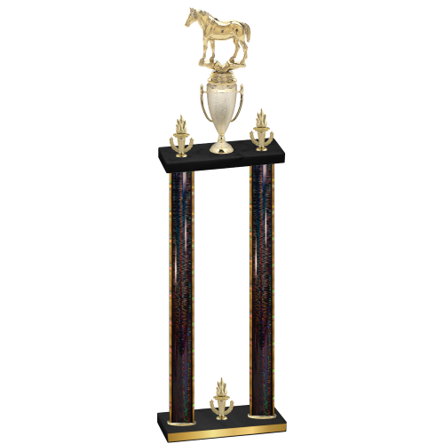 Double Black Glacier Victory Horses Trophy