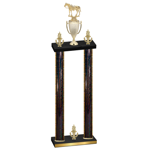 Double Black Glacier Victory Horses Trophy