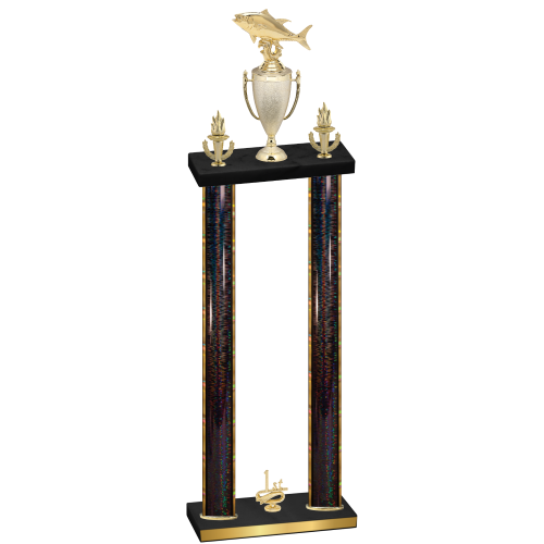 Double Black Glacier First Place Fishing Trophy