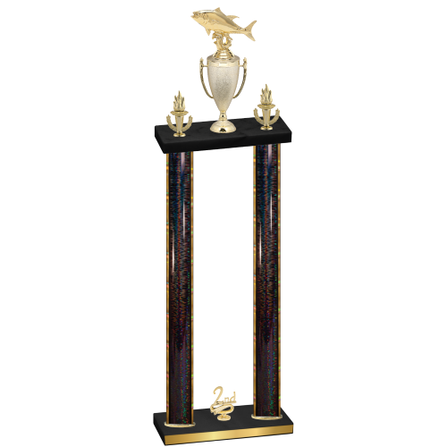 Double Black Glacier Second Place Fishing Trophy