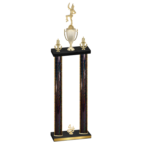 Double Black Glacier Fourth Place Majorette Trophy