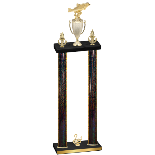 Double Black Glacier Second Place Fishing Trophy