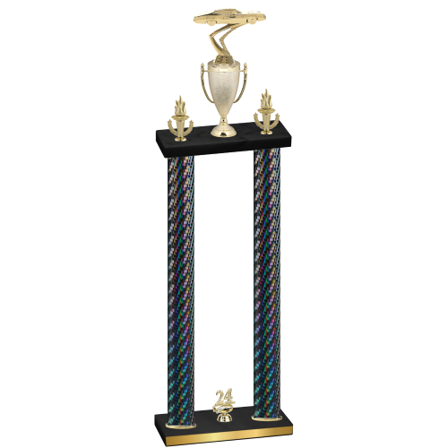 Double Black Carbon Fiber Year Cars Trophy