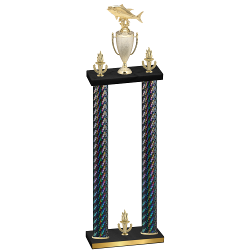 Double Black Carbon Fiber Victory Fishing Trophy