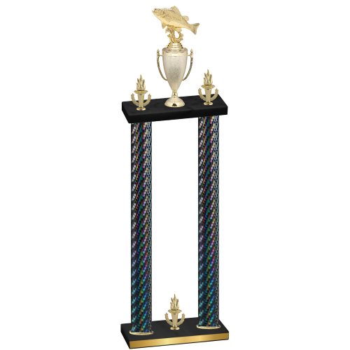 Double Black Carbon Fiber Victory Fishing Trophy