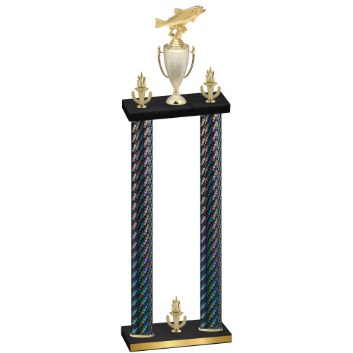 Double Black Carbon Fiber Victory Fishing Trophy
