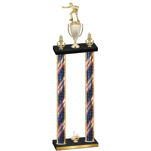 Double Flag USA First Place Shooter Trophy