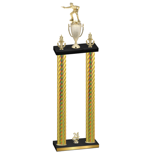 Double Gold Carbon Fiber Year Shooter Trophy