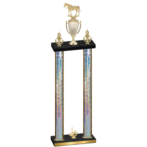 Double Silver Glacier First Place Horses Trophy