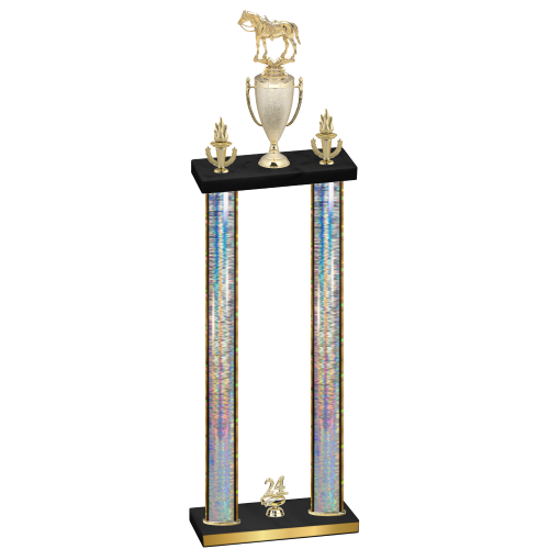 Double Silver Glacier Year Horses Trophy
