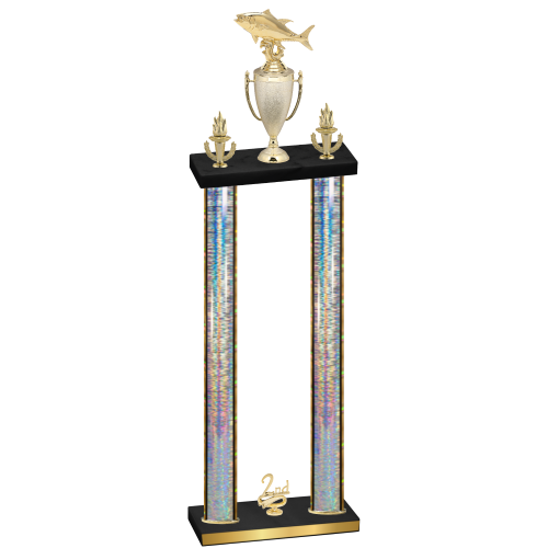 Double Silver Glacier Second Place Fishing Trophy