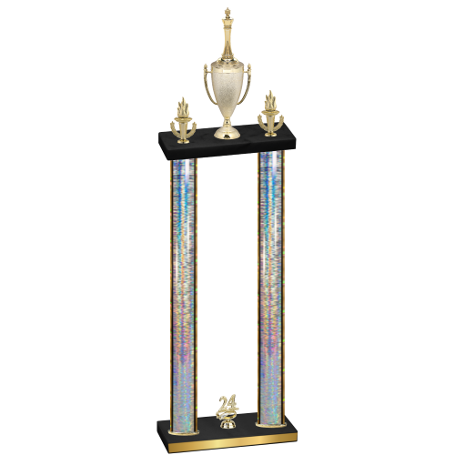 Double Silver Glacier Year Chess Trophy
