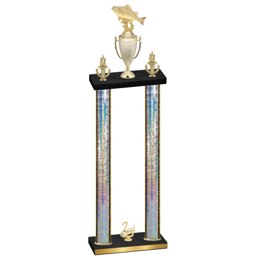 Double Silver Glacier Second Place Fishing Trophy