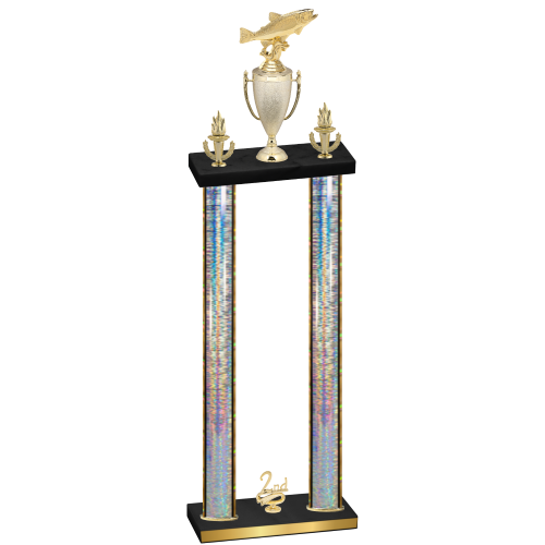 Double Silver Glacier Second Place Fishing Trophy