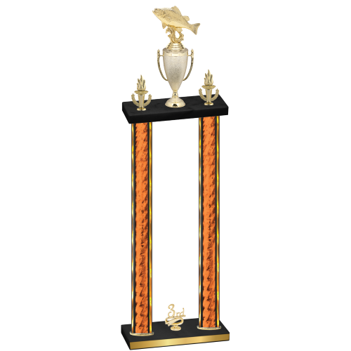 Double Orange Glacier Third Place Fishing Trophy