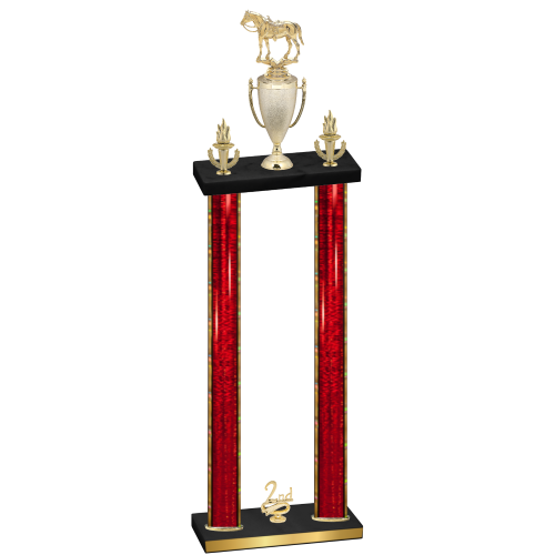 Double Red Glacier Second Place Horses Trophy