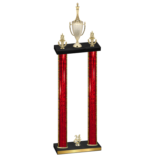 Double Red Glacier Year Chess Trophy