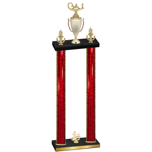 Double Red Glacier Fourth Place Academics Trophy