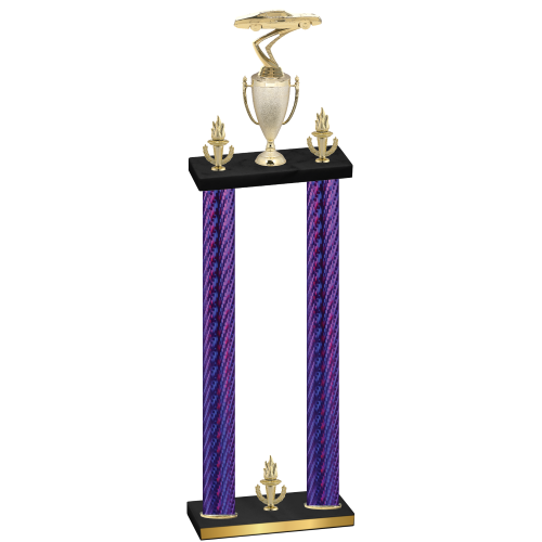 Double Purple Carbon Fiber Victory Cars Trophy