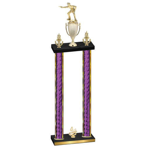 Double Purple Glacier Fourth Place Shooter Trophy