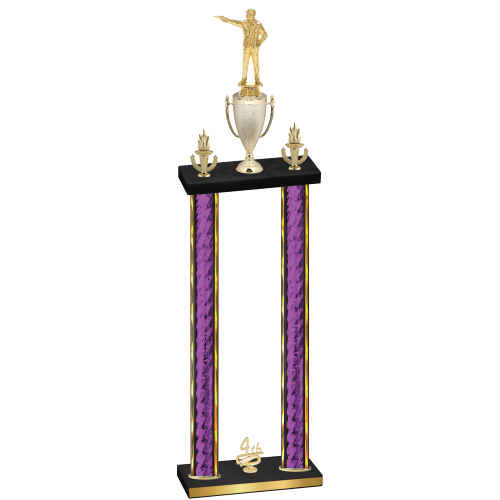 Double Purple Glacier Fourth Place Shooter Trophy
