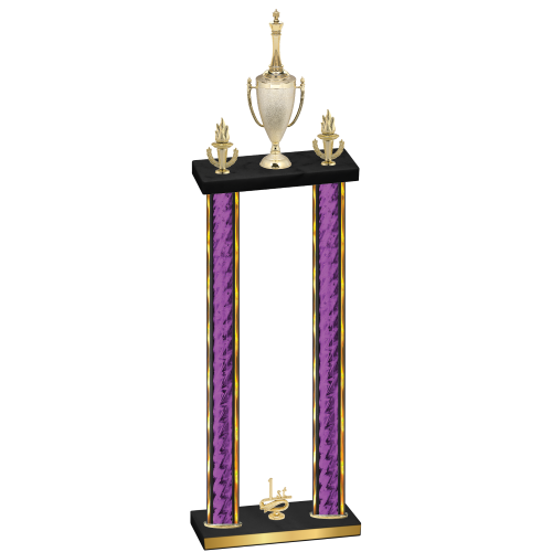 Double Purple Glacier First Place Chess Trophy