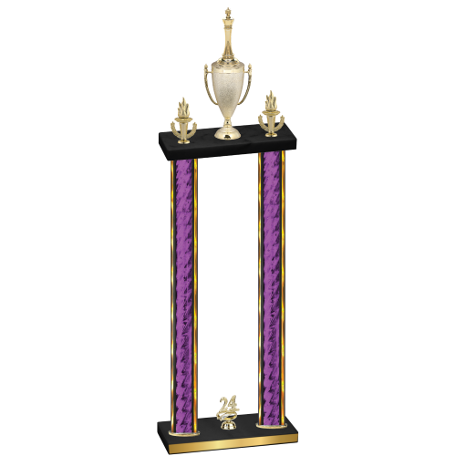 Double Purple Glacier Year Chess Trophy