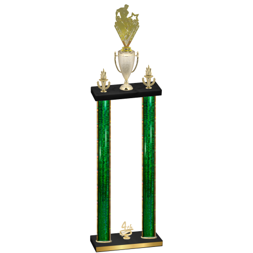 Double Green Glacier Fourth Place Rugby Trophy