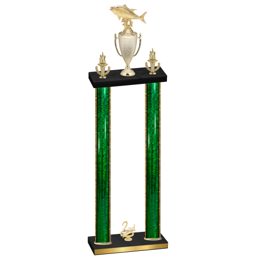 Double Green Glacier Second Place Fishing Trophy