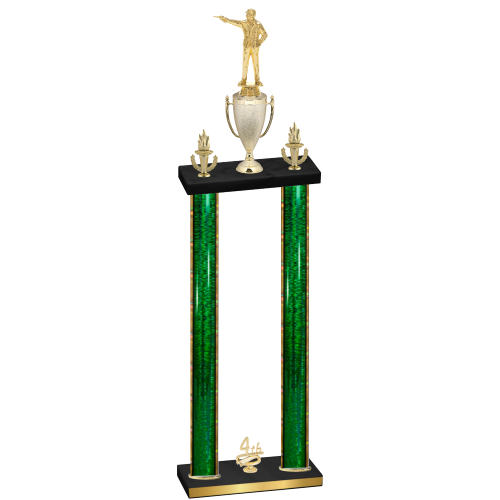Double Green Glacier Fourth Place Shooter Trophy