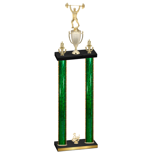 Double Green Glacier Third Place Weights Trophy