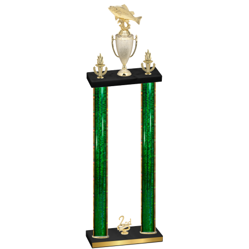 Double Green Glacier Second Place Fishing Trophy