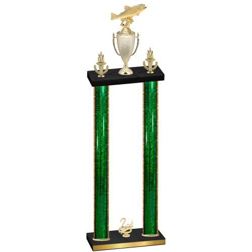 Double Green Glacier Second Place Fishing Trophy