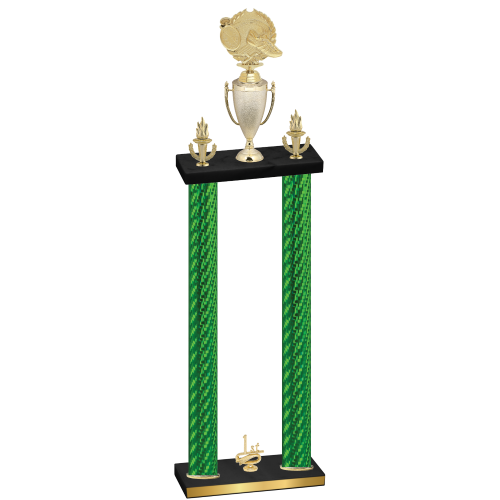 Double Green Carbon Fiber First Place Running Trophy