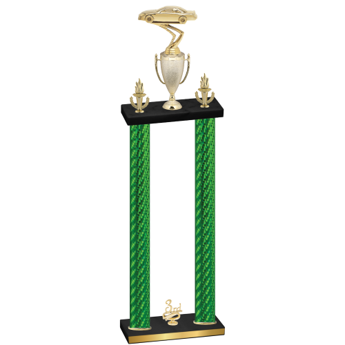 Double Green Carbon Fiber Third Place Cars Trophy