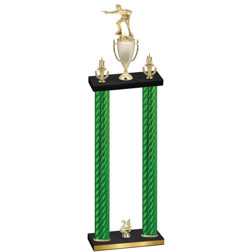 Double Green Carbon Fiber Year Shooter Trophy