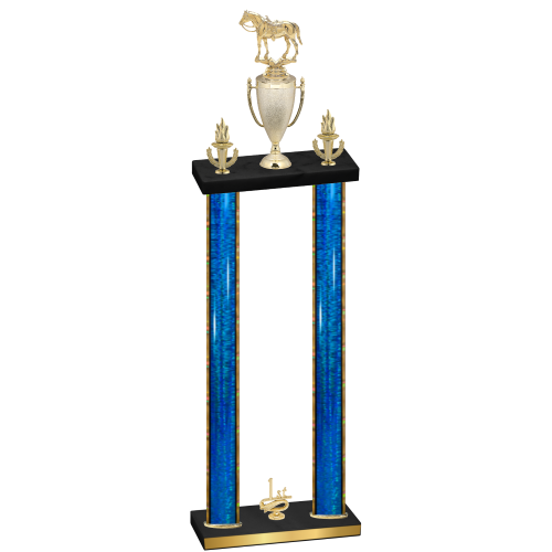 Double Blue Glacier First Place Horses Trophy