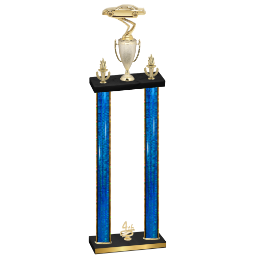 Double Blue Glacier Fourth Place Cars Trophy