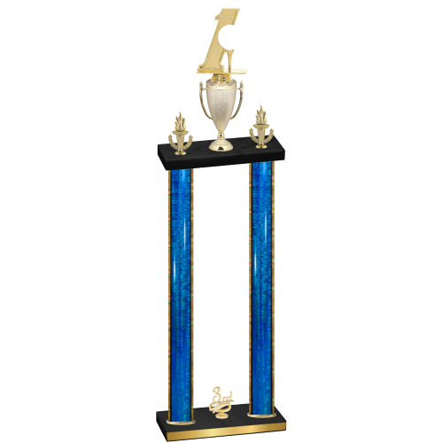 Double Blue Glacier Third Place Golf Trophy