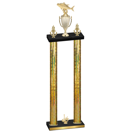 Double Gold Glacier First Place Fishing Trophy
