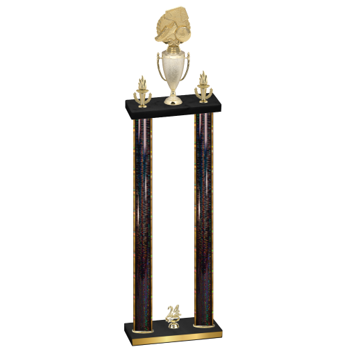 Double Black Glacier Year Soccer Trophy