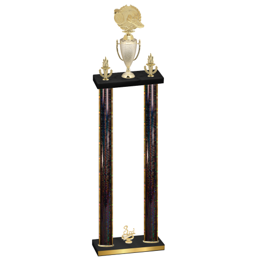 Double Black Glacier Third Place Running Trophy