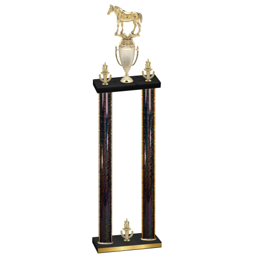 Double Black Glacier Victory Horses Trophy