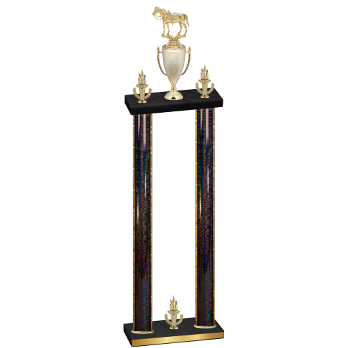 Double Black Glacier Victory Horses Trophy