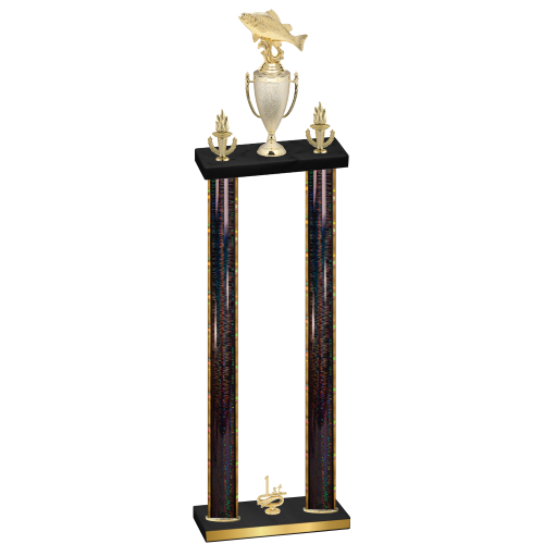 Double Black Glacier First Place Fishing Trophy