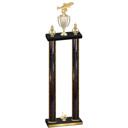 Double Black Glacier First Place Fishing Trophy
